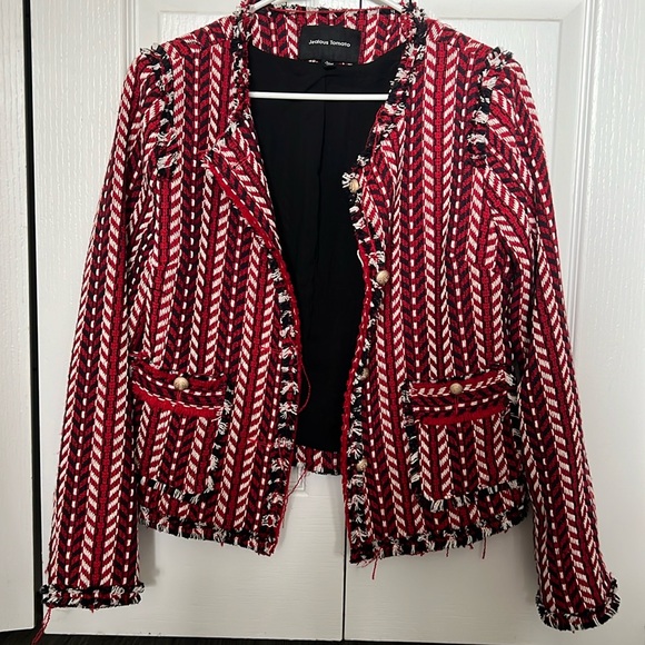 Jealous Tomato woven blazer from Red Dress Boutique - Picture 2 of 6